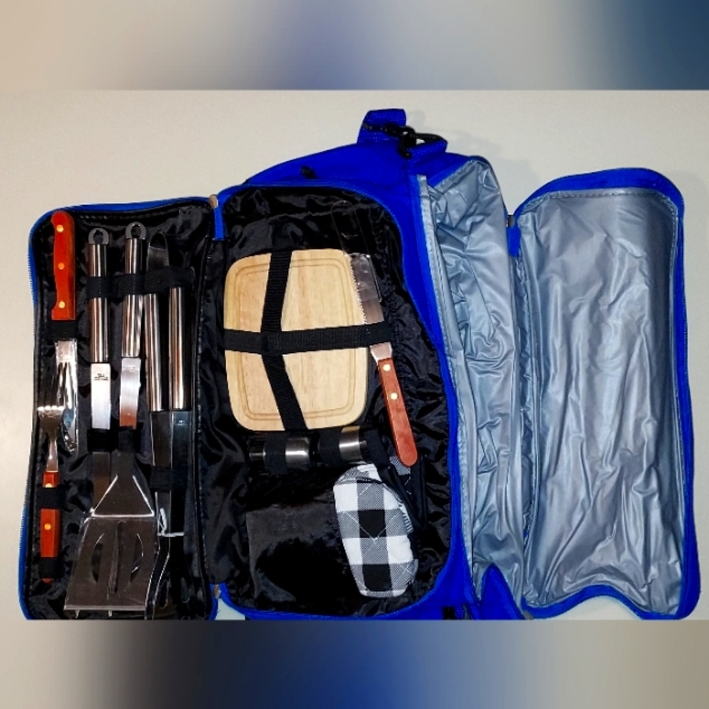 Miller Lite Cooler bag with Grilling Essentials